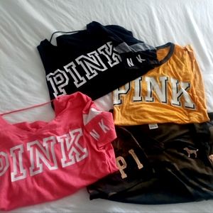 Victoria secret pink tshirt bundle
